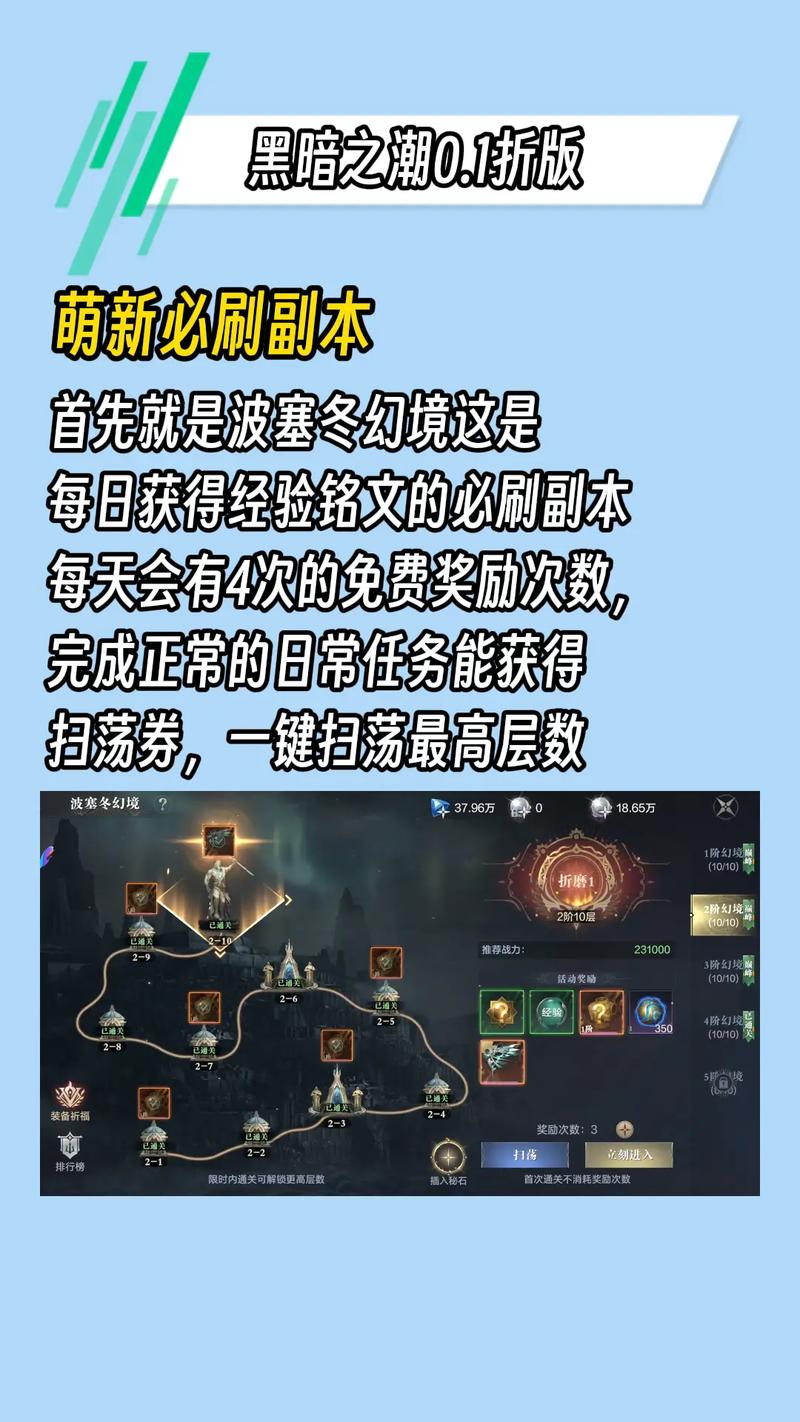 黑暗之潮契约高效挂机攻略:探寻经验丰厚的隐藏地点