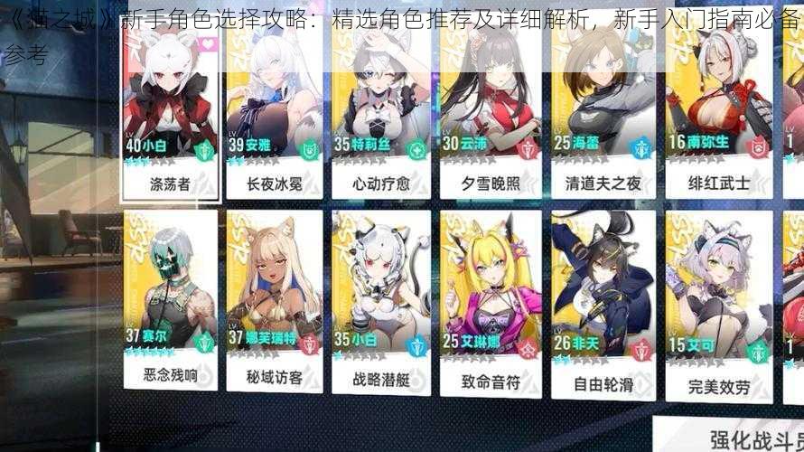 《猫之城》新手角色选择攻略:精选角色推荐及详细解析,新手入门指南必备参考